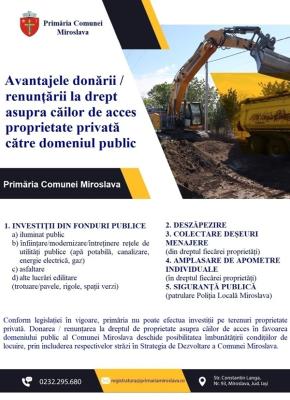 Avantajele donării căii de acces